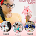 Miniatyrbilde 5 av 5: Gris Squishy Boll Leke, Anti-stress Gris Squishy Leke, Rosa Gris Rolig Sensorisk Squishy Leke
