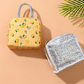 Miniatyrbillede 4 af 7: Söta Citron Bærbare Vandtætte Lynlås Frokosttasker Grå gray 22*15*17cm