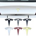 Pikkukuva 1 / 4: Sopii Tesla malli 3 konepellon logo mallit x y metalli auto logo korvaus takalogo etu- ja takalogo (hiilikuitu)