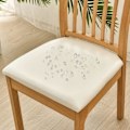Miniatyrbilde 3 av 5: 6 stk spisebordstolsdeksler for vanntett sete PU-lær stolsdeksler for stoler trekk, beige beige Beige