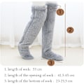 Miniatyrbilde 5 av 5: Teddy Legs Lange Strømper - Teddy Legs Strømper, Over Kne Høye Fuzzy Benvarmere Strømper Morsomme Furry Lange Vinterstrømper - SALG Pink