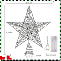 Miniatyrbilde 5 av 7: Juletrærtopp med Lys, Glitrende Juletrærtopp med LED-lys Ornament Fest Hjeminnredning Juledekorasjoner