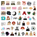 Pikkukuva 5 / 5: 200th Tarrat Taylor Swift Tarrat Graffiti Tarrat A 50kpl
