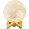 Miniatyrbilde 1 av 4: 3D-trykt månelampe LYS 15 cm diameter fullmåne måne La