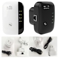 Miniatyrbild 5 av 5: 300M Wifi Signal Booster Trådlös Repeater Wifi Förstärkare Wifi Range Extender för Hemmakontor Vit