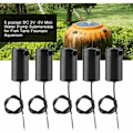 Miniatyrbillede 3 af 5: 5 stk mini vandpumpe, 3W 220V DC 3V-5V plast nedsænkbar pumpe til akvarium springvand