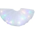 Miniatyrbild 2 av 4: Kvinnors LED-upplysta Glow Dance Tutu 3-lagers kjol Fancy Party Balletklänning Glittrande Vit