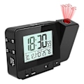 Miniatyrbillede 1 af 4: 2024, projektion digitalt vækkeur til soveværelse, stort vækkeur med projektion i loft med USB-port, batteribackup, 180 projektor, LED-display
