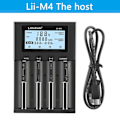 Miniatyrbillede 2 af 5: Liitokala Lii-m4 4-bays batterilader med LCD-skærm til 18650 26650 14500 Aa Aaa lithium Nimh batteri Smart genopladelig batterilader