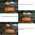 Miniatyrbillede 4 af 4: Kinetic Art Perpetual Motion Rullende Kuglemaskine