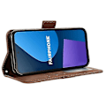 Pikkukuva 3 / 5: Fairphone 5:lle naarmuuntumaton Folio Flip PU-nahkakuori Brown