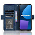 Miniatyrbild 2 av 5: Skyddande Folio Flip-fodral i PU-läder för Fairphone 5 Blue