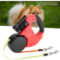 Miniatyrbilde 4 av 5: Jiawu Dobbelt Inntrekkbart Hundekobbel, 3 m Automatisk Kobbel for To Hunder