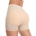 Miniatyrbilde 1 av 5: Butt Lifter Truser Seamless Polstrede Undertøy Kvinner Butt Pads Høy Midje Magekontroll Shapewear BEIGE BEIGE M