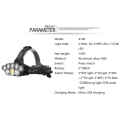 Miniatyrbillede 3 af 6: 50000LM USB LED-lygte Projektor Genopladelig 18650