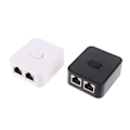Miniatyrbild 3 av 5: 2-ports Gigabit nätverksswitch RJ45 CAT 5/6 LAN HUB nätverksswitch Svart en storlek