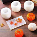 Pikkukuva 5 / 8: Halloween-Pumpan Silikonmuotit 3D Kiitospäivän Kakku Koristelu M