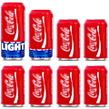 Miniatyrbillede 1 af 5: Silikone Sleeves med sodavandsdåse-look til 12FL OZ 355ml dåser (Rød)[YDE]