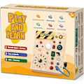 Pikkukuva 8 / 8: Montessori-aistilevy 10 kytkimellä ja 23 LED-valolla, puinen matkalelu vauvoille[YD]