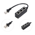 Miniatyrbillede 3 af 4: Rj45 Ethernet-kabelsplitter Netværksadapter Ethernet-split