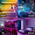 Miniatyrbilde 5 av 10: LED-lysstripe 15M, PSTAR Bluetooth LED-lysstripe RGB 24V med IR-fjernkontroll App-styrt musikkmodus EU EU jeg
