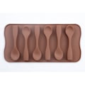 Miniatyrbild 5 av 5: Sked i silikonform, non-stick chokladform