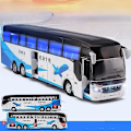 Miniatyrbillede 1 af 5: 1/32 Setra Luksus Bus Legetøjsbil Diecast Miniaturemodel Træk Tilbage Lyd & Lys Pædagogisk Samling Gave Til Dreng Børn Airport Express