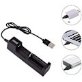 Miniatyrbillede 3 af 5: 3,7v litiumbatteri USB-lader blændende lommelygte tilbehør,
