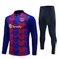 Miniatyrbillede 1 af 5: Barcelona Trøjer, Fodboldtræningstøj, Langærmede Sæt til Voksne og Børn, Efterår og Vinter Barcelona Træningstøj F F F 2XL