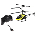 Miniatyrbilde 1 av 4: USB-lading med lys RC Helikopter, Mini RC Drone med Gyro Kollisjonssikker RC Leker for Gutter Gave Yellow