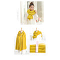 Miniatyrbilde 2 av 4: Varm sjal for kvinner Vinter Varm Stor Scarf Ren Farge Cashmere Scarf Stor Rød