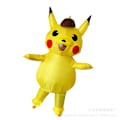 Miniatyrbild 3 av 10: Uppblåsbar Pikachu-kläder för vuxna och barn - Dockkläder, leksaker, roliga tecknade cosplaykläder, dockrekvisita Ny Flamingo specialmaterial New Flamingo special material Children 110-140cm
