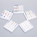 Miniatyrbilde 5 av 5: 20 Par Set Rhinestone Crystal Stud Øreringer 5mm