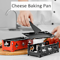 Miniatyrbild 5 av 5: Ostsmältare Raclette Grill Ostsmältande Panna Med Silikon Spackel Icke-klibbig Rotaster Bakplåt