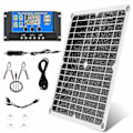 Miniatyrbillede 1 af 5: 300w 12v/24v sæt kit batteriklemme oplader + 40a styreenhed kompatibel bil autocamper campingvogn Newway