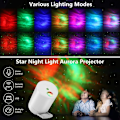 Miniatyrbilde 4 av 5: Stjernehimmel-projektor, Ocean Wave Galaxy-lampe med fjernkontroll