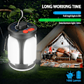 Miniatyrbillede 3 af 5: 3600mAh LED solcelle campinglampe USB genopladelig lygte, 6 tilstande SOS vandtæt bærbar IP67 vandtæt campinglampe teltlampe til udendørs vandring