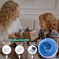 Miniatyrbillede 5 af 8: RGB 16-Farve Planet Glas Kugle Natlampe, Dæmpbar USB Astronomisk Lampe med Fjernbetjening (8cm) Parent