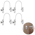 Miniatyrbild 4 av 5: Fönsterbegränsare, Fönsterbegränsare, Barnsäkra Fönsterlås, Fönsterlås, Dörrlås - 4-pack White
