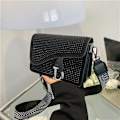 Miniatyrbillede 1 af 6: Dametaske Trend højkvalitets tyk kæde Bright Diamond Luksus Designer Crossbody-tasker Mode sadeltaske Type 7 Type 7 L21cm W14cm H6cm