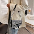 Miniatyrbillede 3 af 6: Dametaske Trend højkvalitets tyk kæde Bright Diamond Luksus Designer Crossbody-tasker Mode sadeltaske Type 7 Type 7 L21cm W14cm H6cm