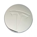 Miniatyrbild 2 av 7: 4-pack - Tesla Navkapslar / Hjulnav Emblem - Bil 77 Silver