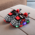 Miniatyrbillede 4 af 5: Børns Sportsko Spiderman Lighted Sneakers Børn Led Lysende Sko Til Drenge blå blue 24