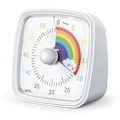 Miniatyrbillede 1 af 2: Visuel timer børn 60min klasseværelse skole vit Hvit