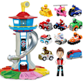 Pikkukuva 5 / 5: Paw Patrol -torni, suuri koko, Patrull Canina -vartiotorni, mallileikkisetti, koirat, ajoneuvot, toimintahahmo pojalle, lapsille, syntymäpäivälahja - WELLNGS tower with 12 pcs