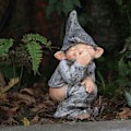 Miniatyrbild 4 av 5: Busig Nisse Bajsande Miniatyrstaty Bajs Simulerande Figur Form Rolig Harts Rolig Liv