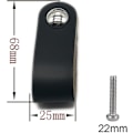 Miniatyrbillede 3 af 5: Tcgg - 8 stk. lædergreb, skabs sorte lædergreb, lædergreb med skruer, blødt PU-læder dørgreb, let at installere, passer til alle