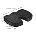 Miniatyrbild 4 av 4: Beauergo Fs Minnesskumkudde Ergonomisk Bilkontorskudde 45x35x7cm - Svansbenskudde