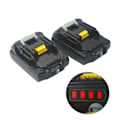 Miniatyrbillede 3 af 5: 18V Batteri 2AH til MAKITA BL1860 Elværktøjsbatteri BL1850 BL1840 BL1820 js