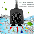 Miniatyrbilde 3 av 5: 15W 800L/t Fontene-pumpe Damppumpe Vannfontene-pumpe Hagepumpe Pumpe Fontene Med 12 LED